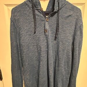 Banana Republic Blue Hooded Sweatshirt